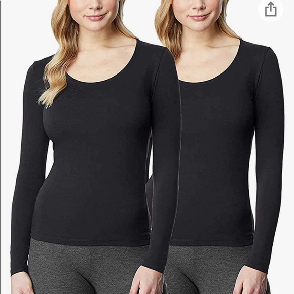 32 Degrees 2x Long Sleeve Scoop Neck Tops Size XS - Picture 3 of 5